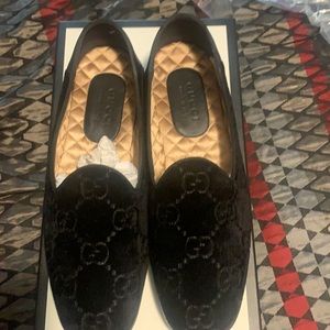 suede Gucci dress shoes with Italian fabric inside